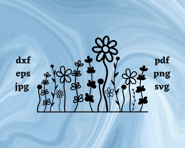 Wildflowers SVG Cut File SVG Northern Light SVG 