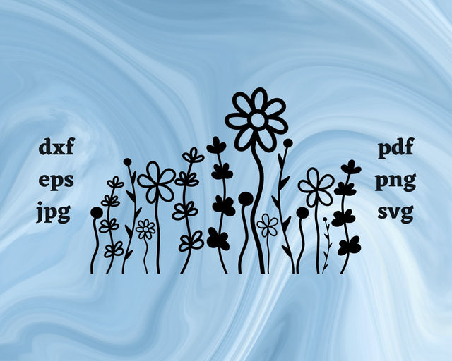 Wildflowers SVG Cut File SVG Northern Light SVG 