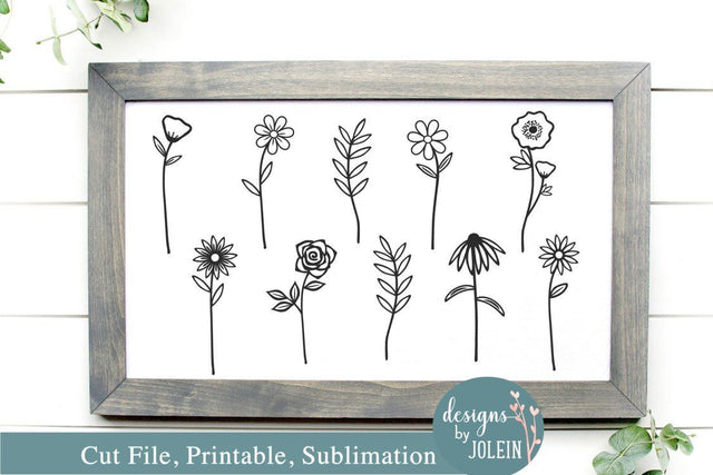 Wildflowers SVG Designs by Jolein 