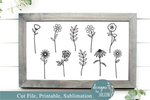 Wildflowers SVG Designs by Jolein 