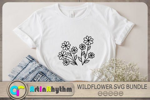Wildflowers Svg, Flowers Svg, Flower Clipart, Floral Svg SVG Artinrhythm shop 