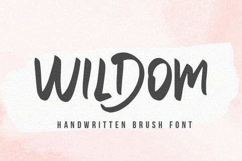 Wildom - Handwritten font Font Vultype Co 