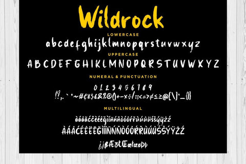 Wildrock Handwritten Brush Font Font Creatype Studio 