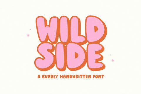 Wildside - Bubbly Handwritten Font Font KA Designs 