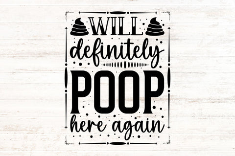 Will definitely poop here again SVG SVG Regulrcrative 