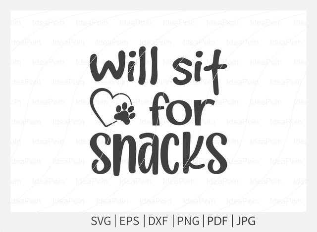 Will sit for snacks Svg, Dogs SVG, Will sit for snacks Png, Dog Bandana SVG , Dog Life svg, Dog Bandana Designs, Dog Mom svg, Dog png, Dog SVG Dinvect 