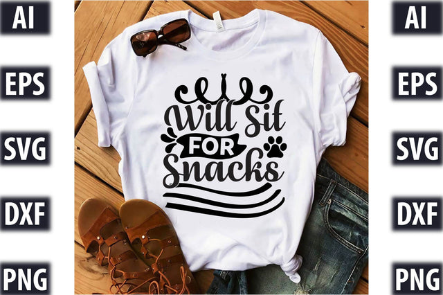 Will Sit For Snacks SVG SVGista 