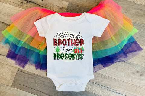 Will Trade Brother for Presents, Kids Christmas PNG Sublimation CraftLabSVG 