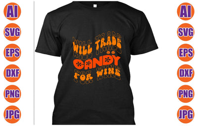 Will Trade Candy For Wine Retro SVG SVG Syaman 