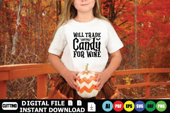 Will Trade Candy For Wine SVG Shahin alam 