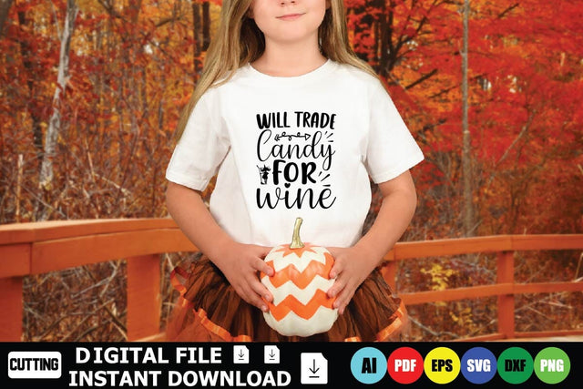 Will Trade Candy For Wine SVG Shahin alam 