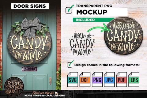 Will trade Candy | Halloween SVG Sign SVG The Vintage Signs Shop 
