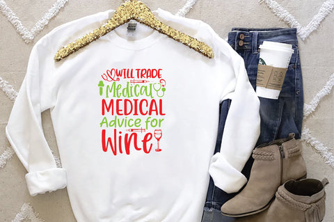 Will Trade Medical Advice For Wine SVG SVG Creativeart88 