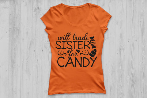 Will Trade Sister For Candy| Halloween SVG Cutting Files SVG CosmosFineArt 