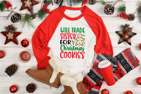 will trade sister for christmas cookies SVG SVG buydesign 