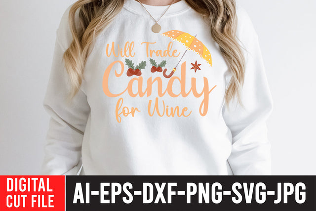 Will Tradw Candy For Wine SVG Cut File SVG BlackCatsMedia 