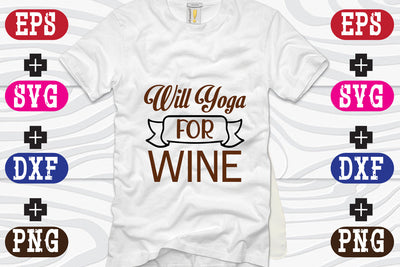 Will Yoga for Wine SVG Nurstore 