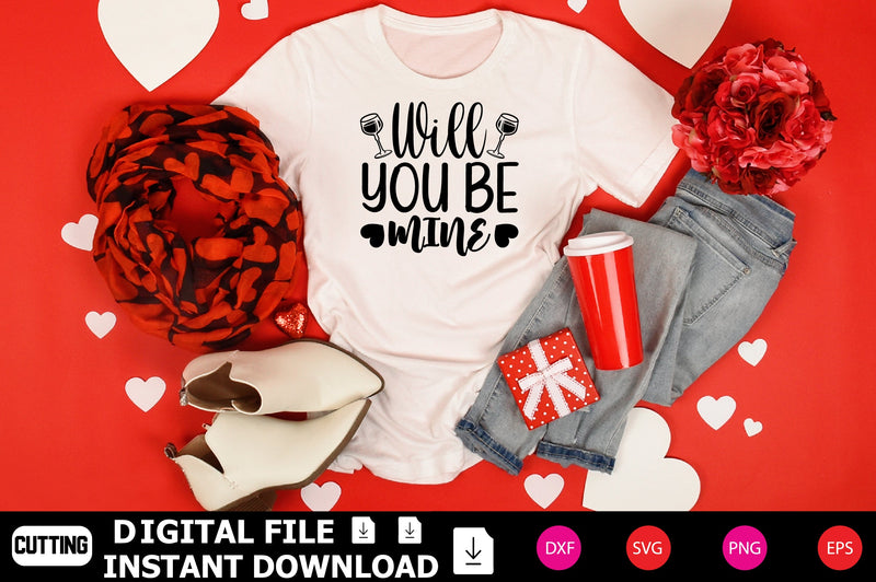 Will You Be Mine SVG Shahin alam 