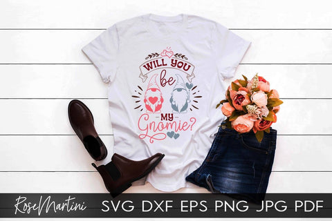 Will You Be My Gnomie SVG file for cutting machines Cricut Silhouette SVG PNG Valentine's Day Gnome SVG SVG RoseMartiniDesigns 