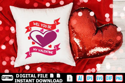 Will You Be My Valentine SVG Craftlabsvg24 