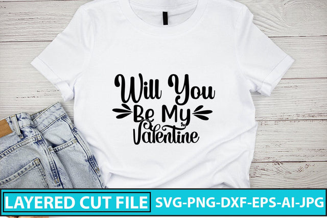 Will You Be My Valentine SVG Cut File SVG Syaman 