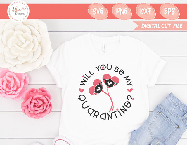 Will You Be My Valentine - SVG, PNG, DXF, EPS SVG Elsie Loves Design 