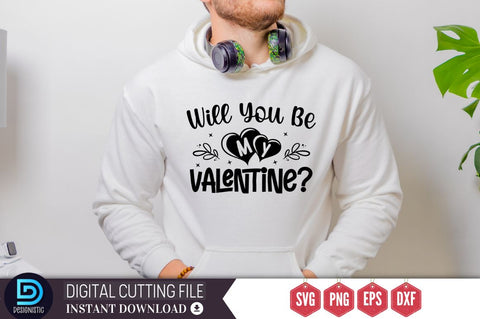 Will You Be My Valentine SVG SVG DESIGNISTIC 