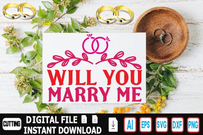 Will You Marry Me SVG Craftlabsvg24 