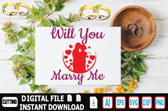 Will You Marry Me SVG Craftlabsvg24 