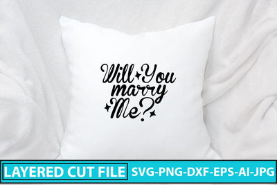 Will You Marry Me SVG Cut File SVG Syaman 