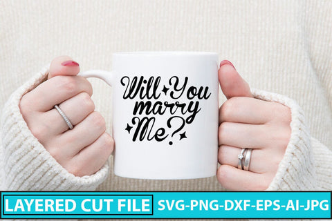 Will You Marry Me SVG Cut File SVG Syaman 