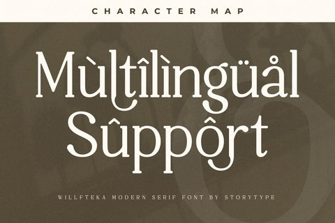 Willfteka Typeface Font Storytype Studio 