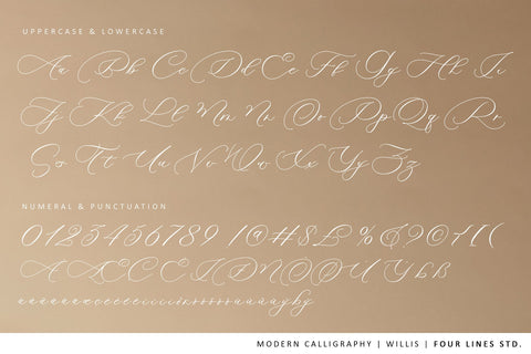 Willis Font Four Lines Std. 