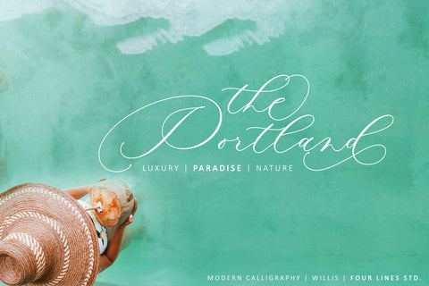 Willis Font Four Lines Std. 