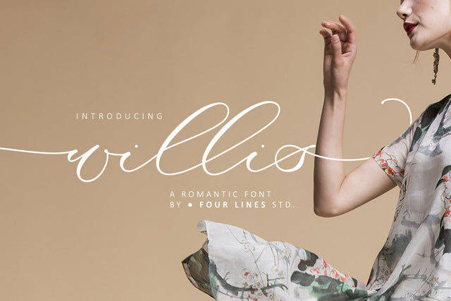 Willis Font Four Lines Std. 