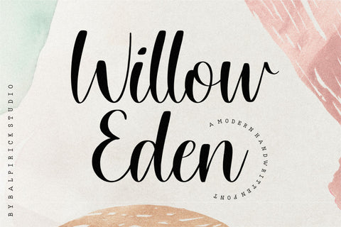 Willow Eden Modern Handwritten Font Font Balpirick 