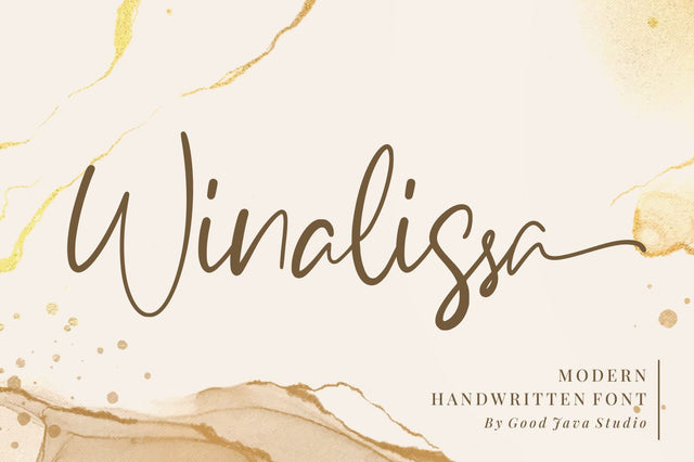 Winalissa – Modern Handwritten Font Good Java 