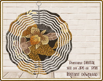Wind Spinner | Fall | Autumn| Leaves | PNG JPG Digital Download Sublimation Designs by Rae 