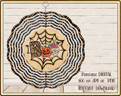 Wind Spinner | Fall | Halloween | Boo | PNG JPG | Digital Download Sublimation Designs by Rae 
