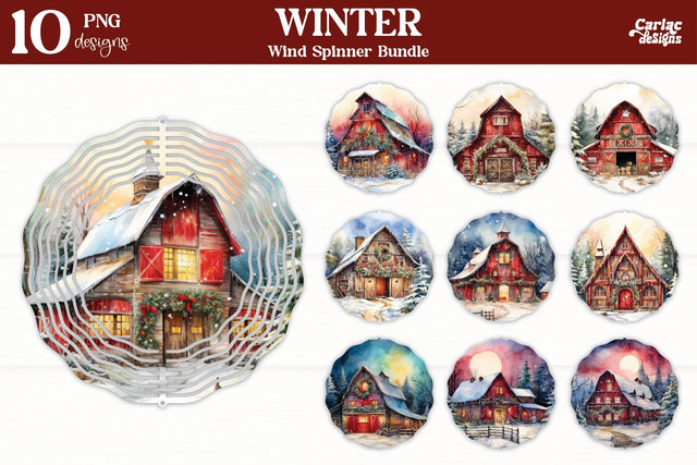 Wind Spinner Sublimation Bundle | Christmas Wind Spinner Sublimation Carla C Designs 