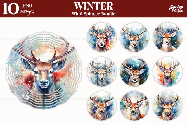 Wind Spinner Sublimation Bundle | Christmas Wind Spinner Sublimation Carla C Designs 