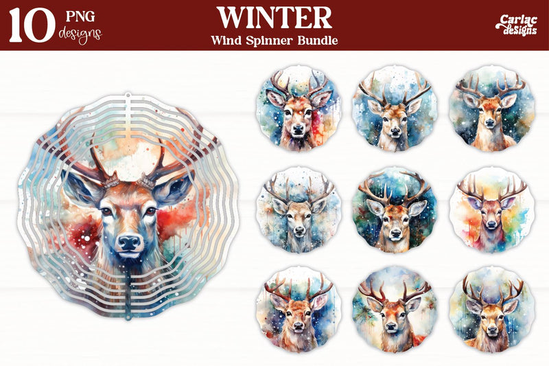 Wind Spinner Sublimation Bundle | Christmas Wind Spinner Sublimation Carla C Designs 