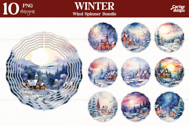 Wind Spinner Sublimation Bundle | Christmas Wind Spinner Sublimation Carla C Designs 