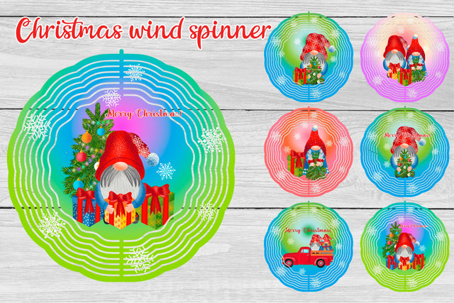 Wind spinner sublimation | Christmas gnome sublimation Sublimation Svetana Studio 