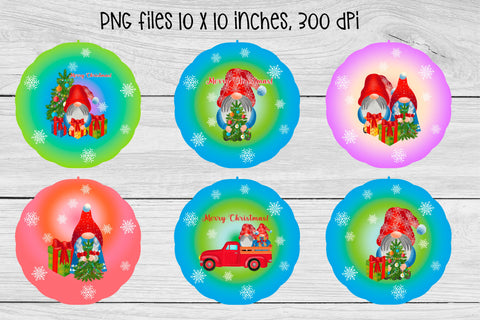 Wind spinner sublimation | Christmas gnome sublimation Sublimation Svetana Studio 