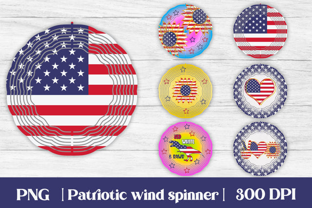 Wind spinner sublimation | Patriotic wind spinner Sublimation Svetana Studio 