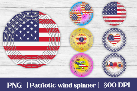 Wind spinner sublimation | Patriotic wind spinner Sublimation Svetana Studio 