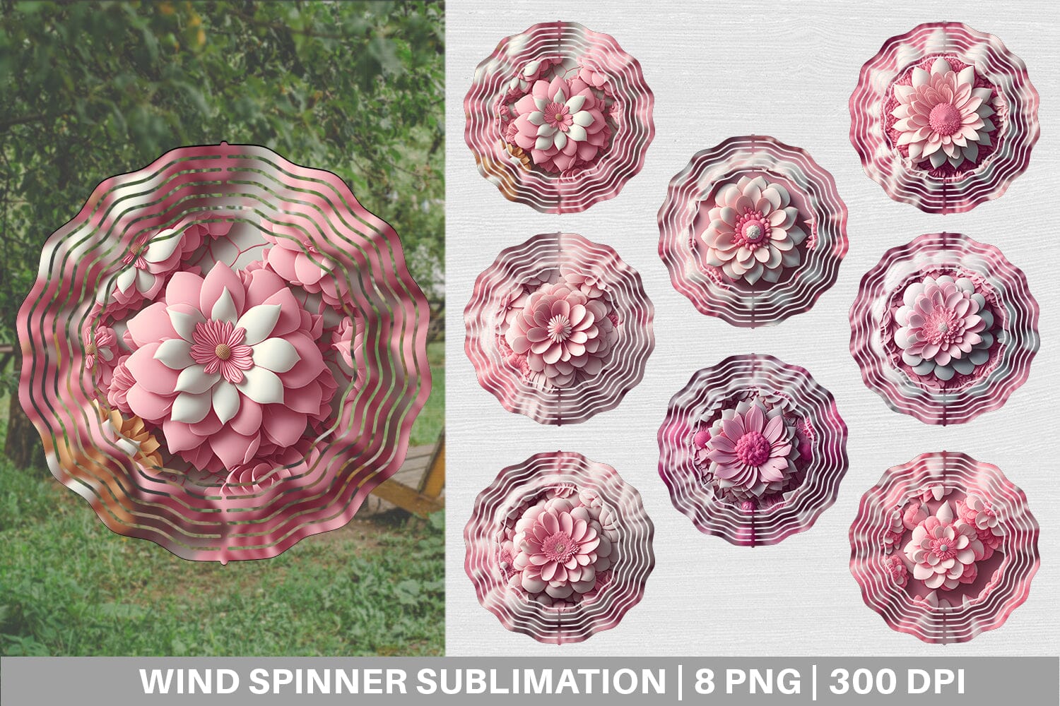 Wind Spinner  Sublimation Spinner Design