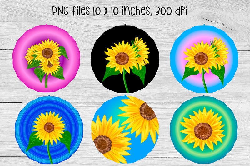 Wind spinner sublimation | Sunflower sublimation - So Fontsy