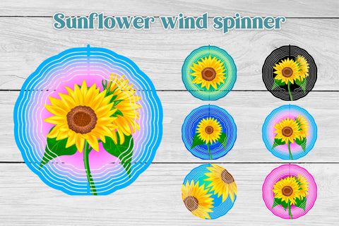 Wind spinner sublimation | Sunflower sublimation Sublimation Svetana Studio 